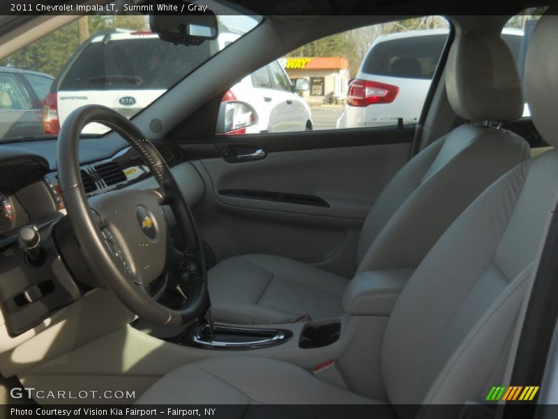 Summit White / Gray 2011 Chevrolet Impala LT