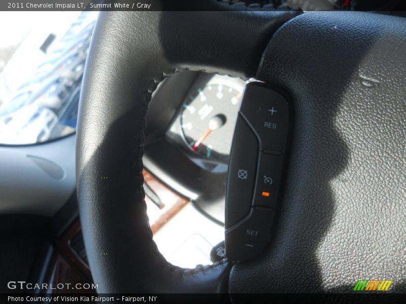 Summit White / Gray 2011 Chevrolet Impala LT