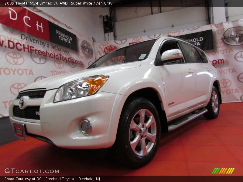 Super White / Ash Gray 2009 Toyota RAV4 Limited V6 4WD