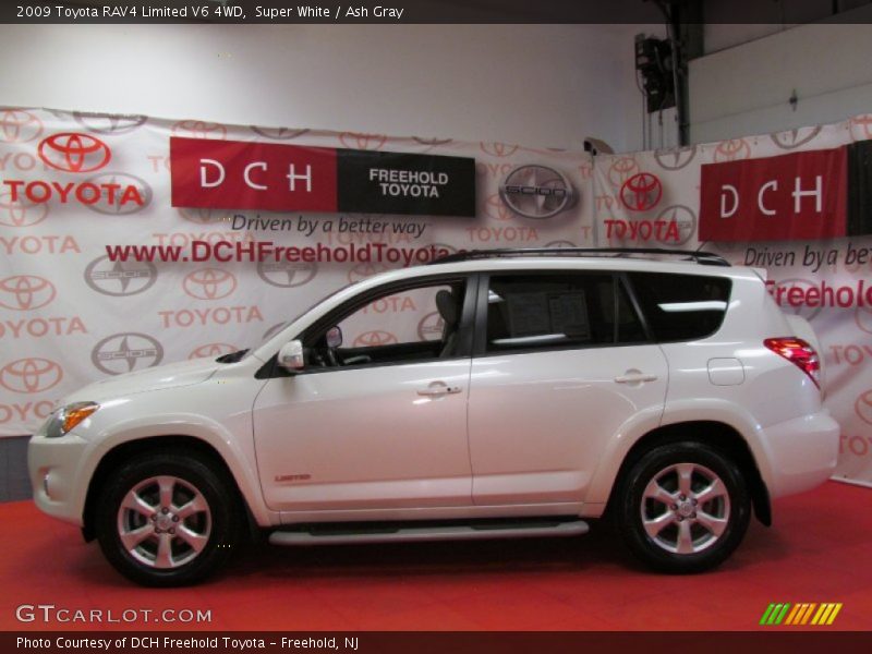 Super White / Ash Gray 2009 Toyota RAV4 Limited V6 4WD