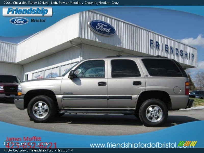 Light Pewter Metallic / Graphite/Medium Gray 2001 Chevrolet Tahoe LS 4x4