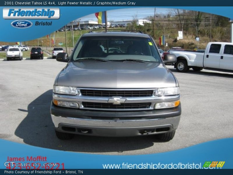 Light Pewter Metallic / Graphite/Medium Gray 2001 Chevrolet Tahoe LS 4x4