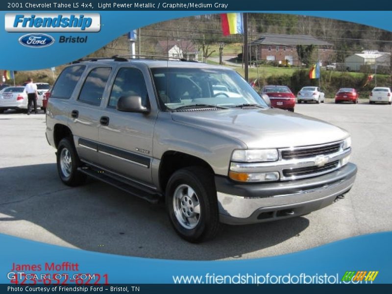 Light Pewter Metallic / Graphite/Medium Gray 2001 Chevrolet Tahoe LS 4x4