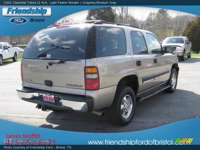 Light Pewter Metallic / Graphite/Medium Gray 2001 Chevrolet Tahoe LS 4x4
