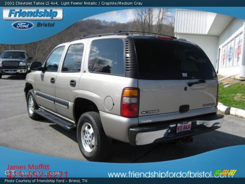 Light Pewter Metallic / Graphite/Medium Gray 2001 Chevrolet Tahoe LS 4x4