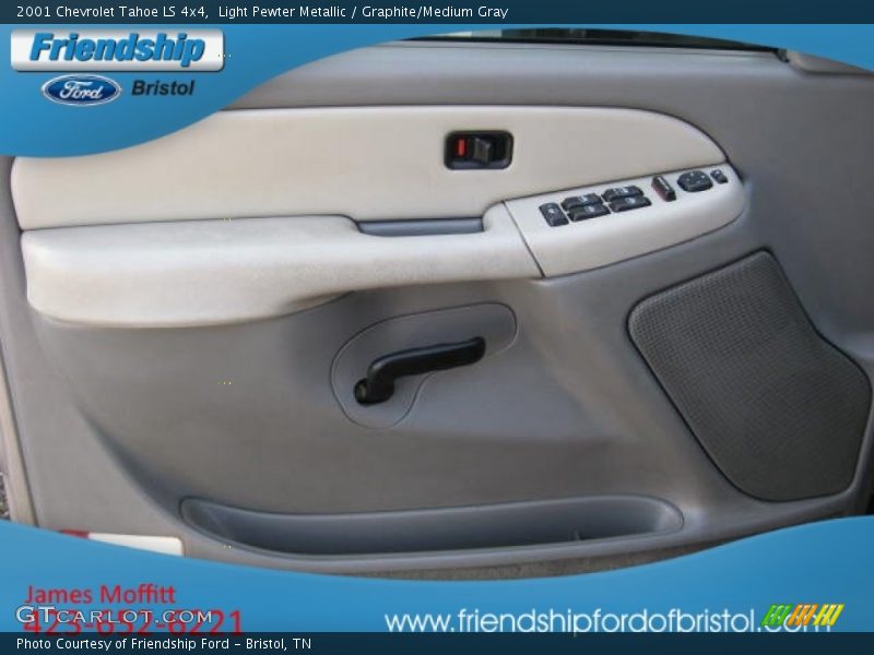Light Pewter Metallic / Graphite/Medium Gray 2001 Chevrolet Tahoe LS 4x4