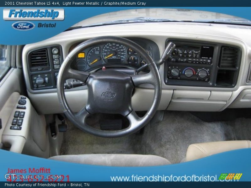 Light Pewter Metallic / Graphite/Medium Gray 2001 Chevrolet Tahoe LS 4x4