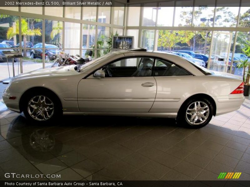 Brilliant Silver Metallic / Ash 2002 Mercedes-Benz CL 500