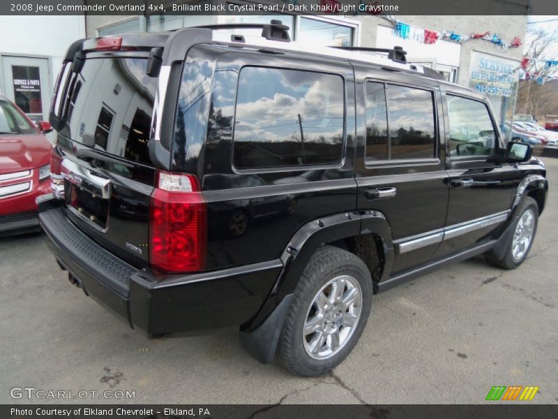 Brilliant Black Crystal Pearl / Dark Khaki/Light Graystone 2008 Jeep Commander Overland 4x4
