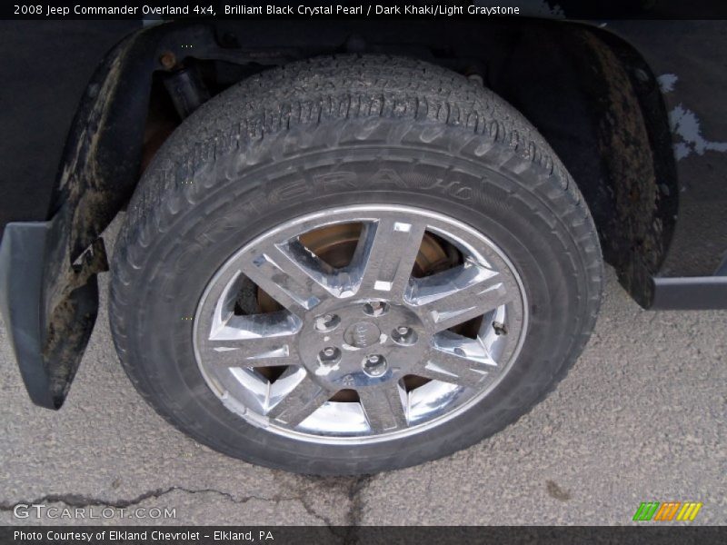 Brilliant Black Crystal Pearl / Dark Khaki/Light Graystone 2008 Jeep Commander Overland 4x4