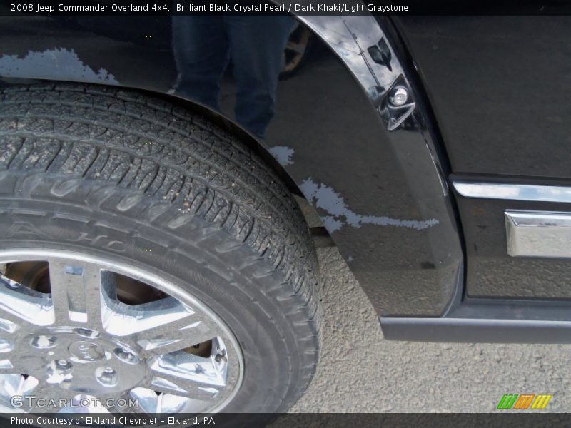 Brilliant Black Crystal Pearl / Dark Khaki/Light Graystone 2008 Jeep Commander Overland 4x4
