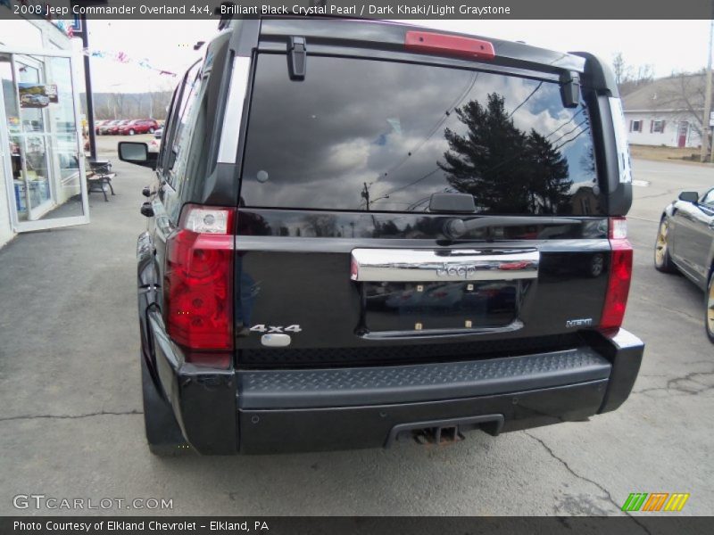 Brilliant Black Crystal Pearl / Dark Khaki/Light Graystone 2008 Jeep Commander Overland 4x4
