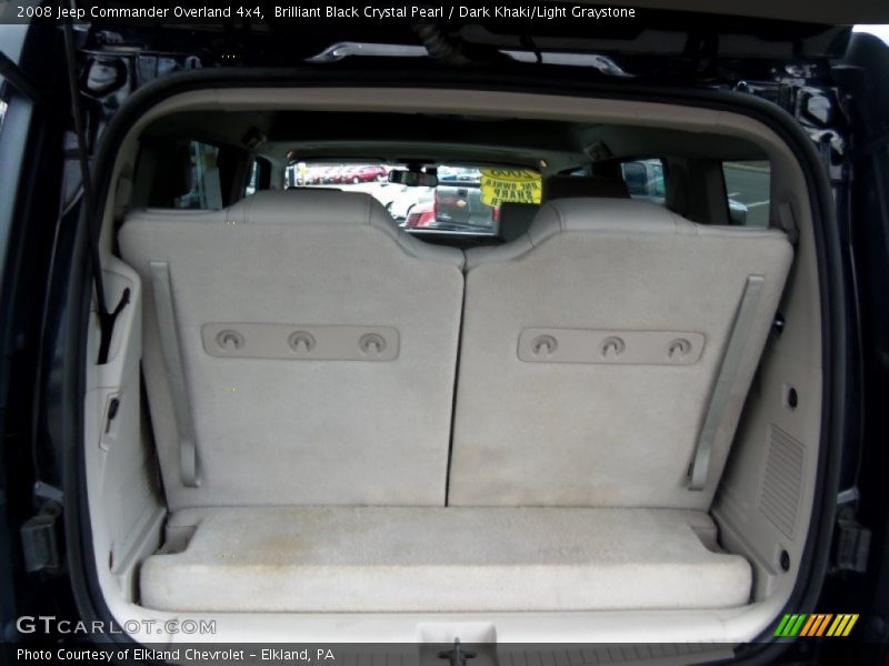 Brilliant Black Crystal Pearl / Dark Khaki/Light Graystone 2008 Jeep Commander Overland 4x4