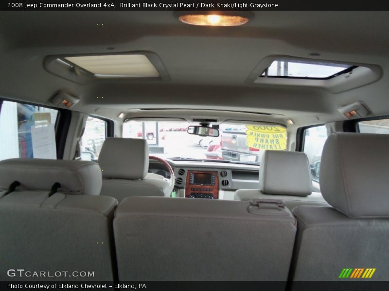 Brilliant Black Crystal Pearl / Dark Khaki/Light Graystone 2008 Jeep Commander Overland 4x4