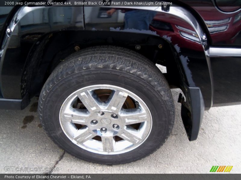 Brilliant Black Crystal Pearl / Dark Khaki/Light Graystone 2008 Jeep Commander Overland 4x4