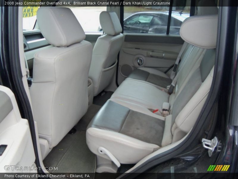 Brilliant Black Crystal Pearl / Dark Khaki/Light Graystone 2008 Jeep Commander Overland 4x4