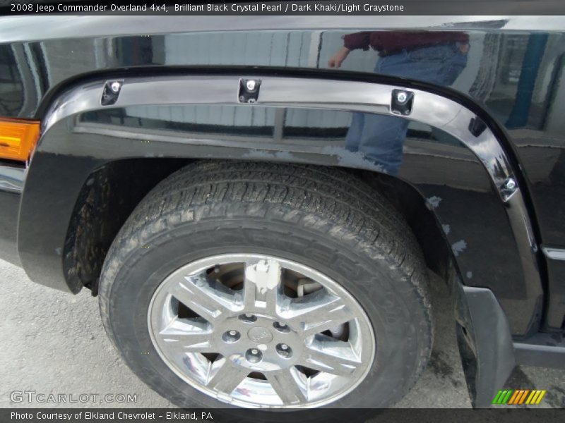 Brilliant Black Crystal Pearl / Dark Khaki/Light Graystone 2008 Jeep Commander Overland 4x4