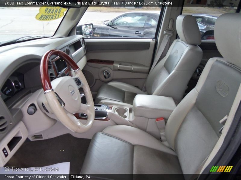  2008 Commander Overland 4x4 Dark Khaki/Light Graystone Interior