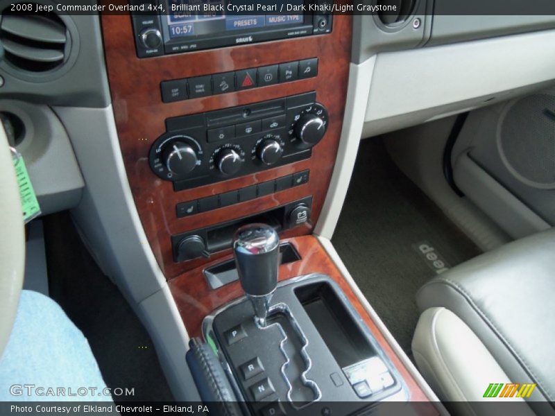Brilliant Black Crystal Pearl / Dark Khaki/Light Graystone 2008 Jeep Commander Overland 4x4