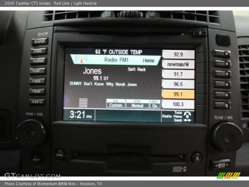 Red Line / Light Neutral 2005 Cadillac CTS Sedan