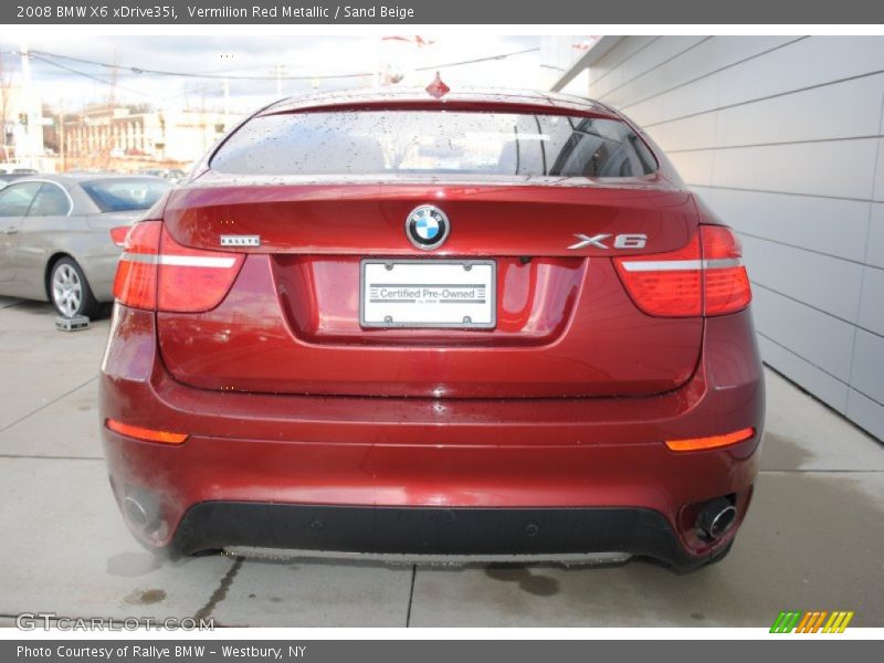 Vermilion Red Metallic / Sand Beige 2008 BMW X6 xDrive35i