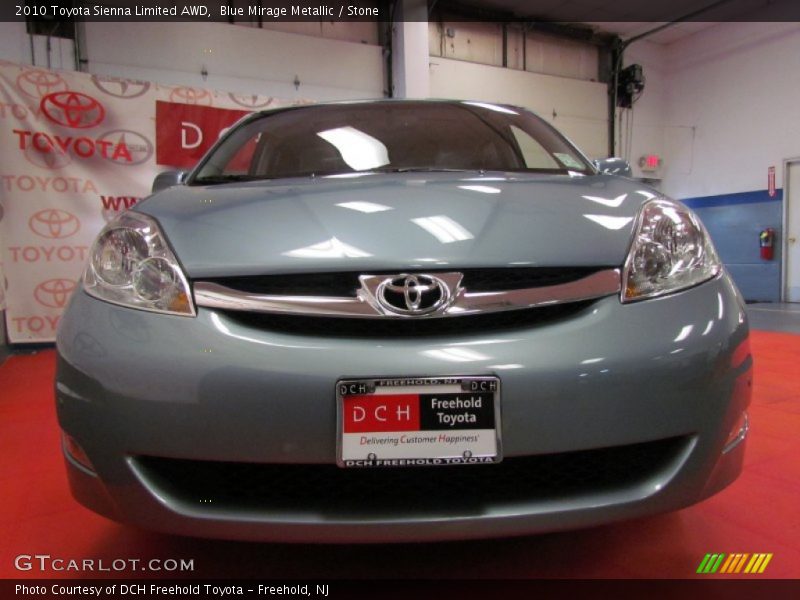 Blue Mirage Metallic / Stone 2010 Toyota Sienna Limited AWD