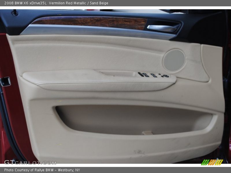 Vermilion Red Metallic / Sand Beige 2008 BMW X6 xDrive35i