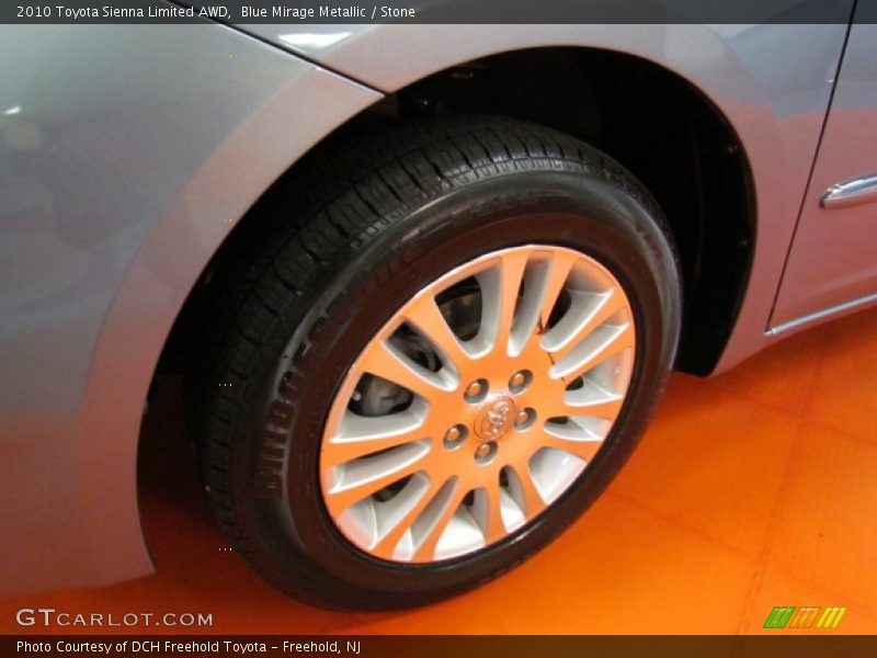 Blue Mirage Metallic / Stone 2010 Toyota Sienna Limited AWD
