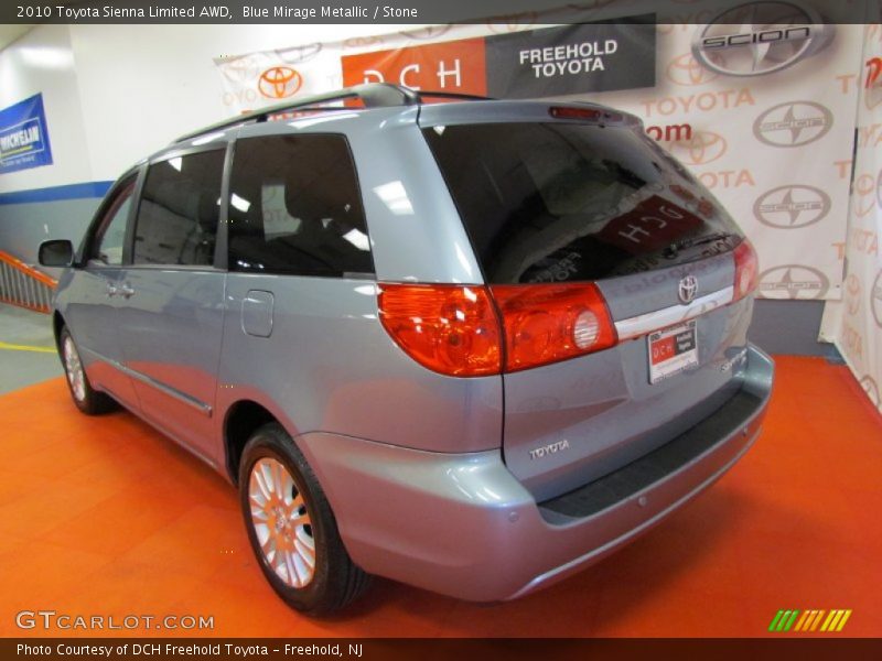 Blue Mirage Metallic / Stone 2010 Toyota Sienna Limited AWD