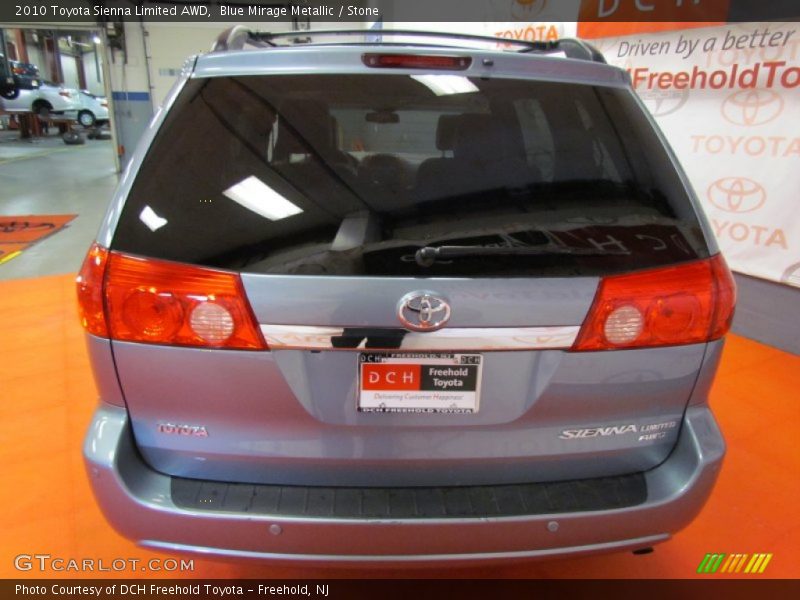 Blue Mirage Metallic / Stone 2010 Toyota Sienna Limited AWD