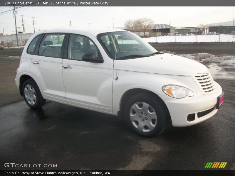 Stone White / Pastel Slate Gray 2008 Chrysler PT Cruiser LX