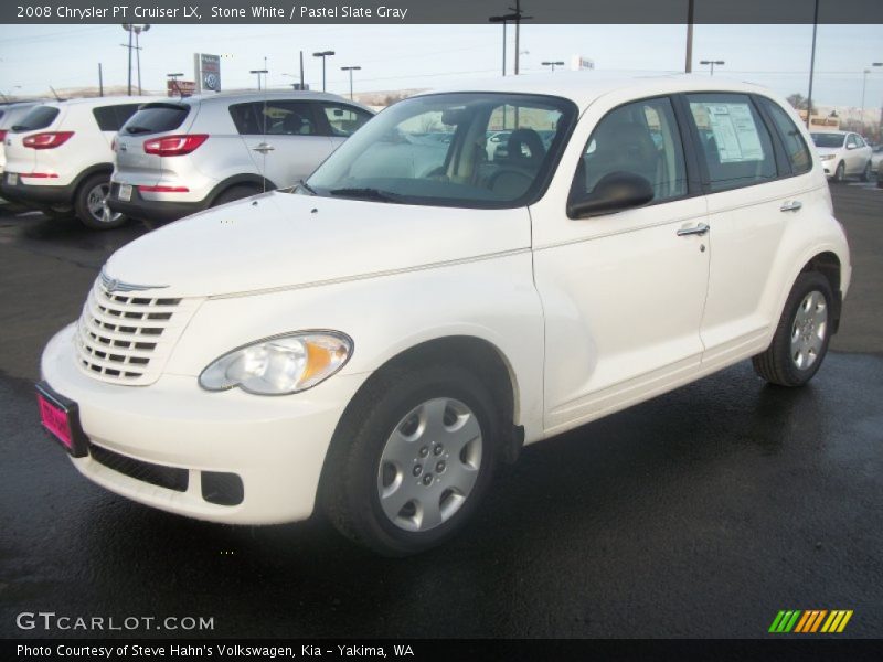 Stone White / Pastel Slate Gray 2008 Chrysler PT Cruiser LX