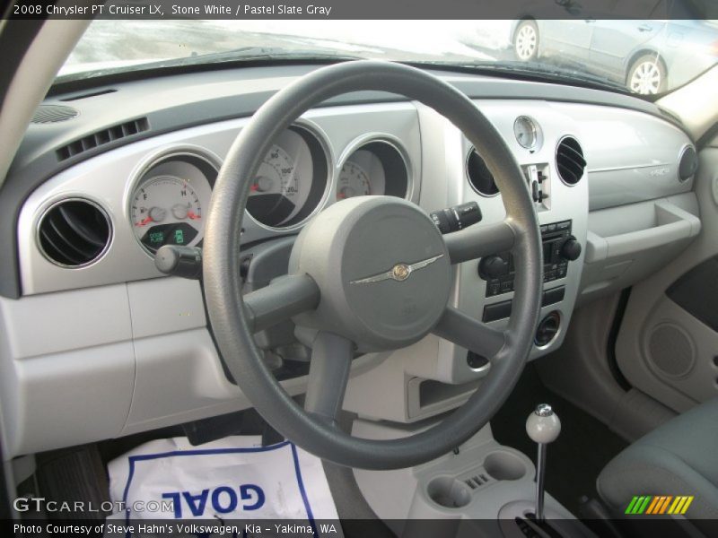 Stone White / Pastel Slate Gray 2008 Chrysler PT Cruiser LX