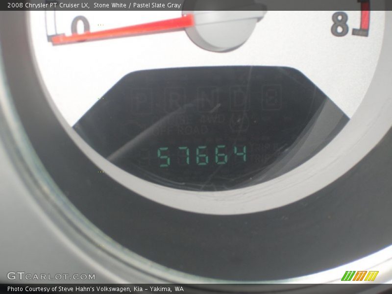 Stone White / Pastel Slate Gray 2008 Chrysler PT Cruiser LX