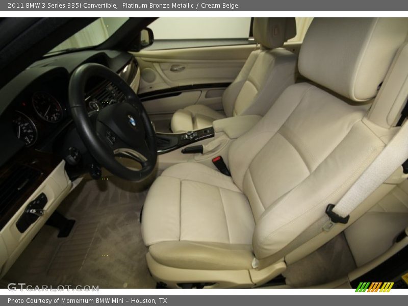 Platinum Bronze Metallic / Cream Beige 2011 BMW 3 Series 335i Convertible