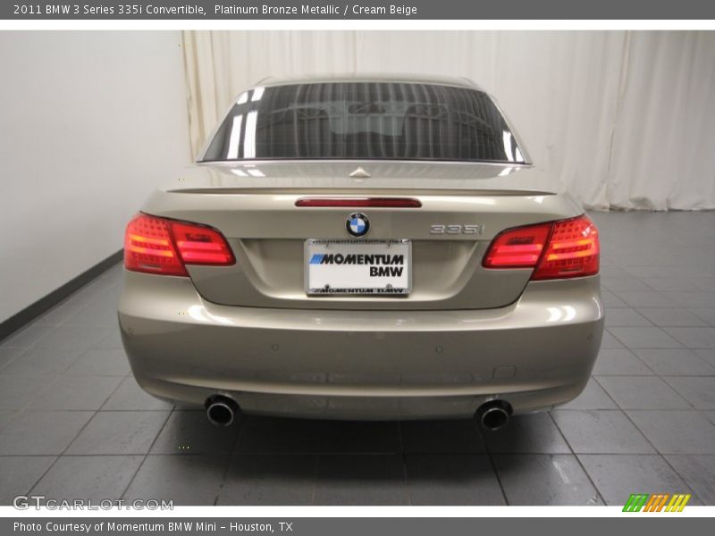 Platinum Bronze Metallic / Cream Beige 2011 BMW 3 Series 335i Convertible