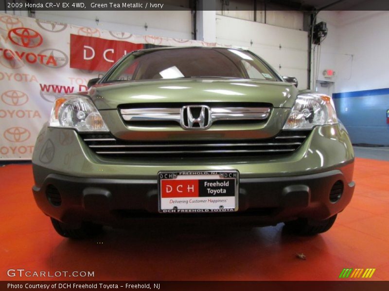 Green Tea Metallic / Ivory 2009 Honda CR-V EX 4WD