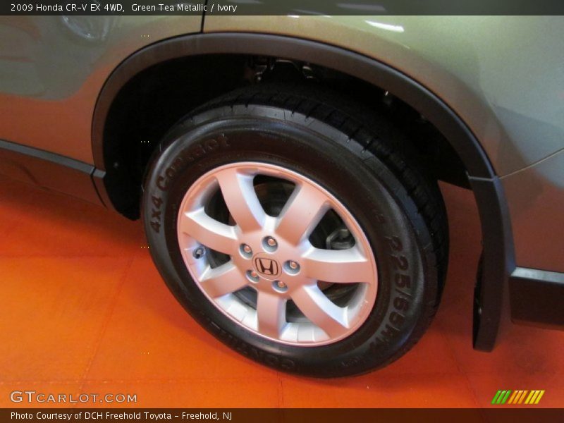 Green Tea Metallic / Ivory 2009 Honda CR-V EX 4WD