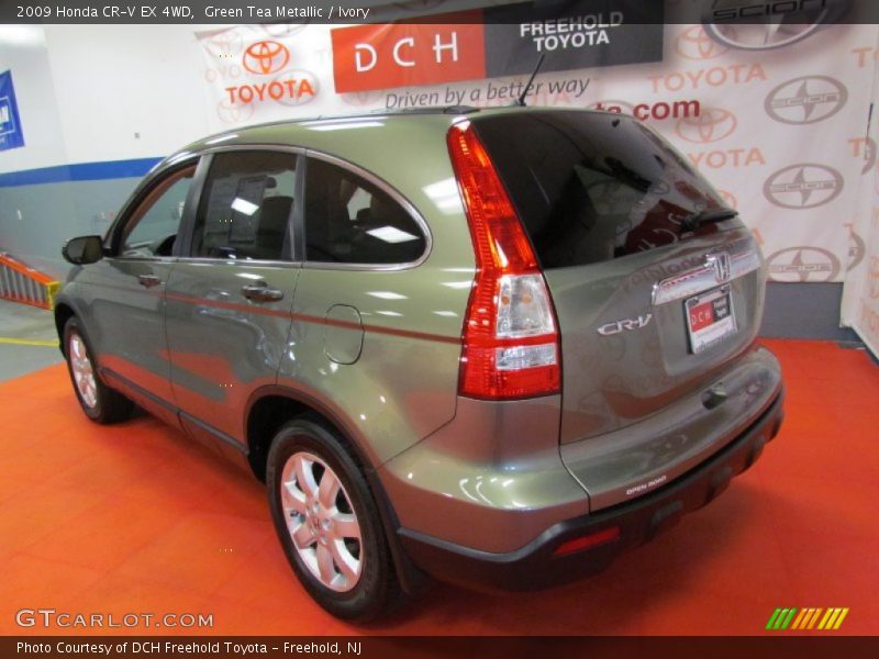 Green Tea Metallic / Ivory 2009 Honda CR-V EX 4WD