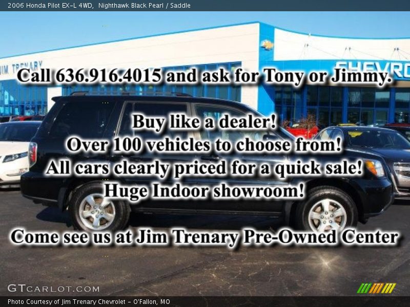 Nighthawk Black Pearl / Saddle 2006 Honda Pilot EX-L 4WD