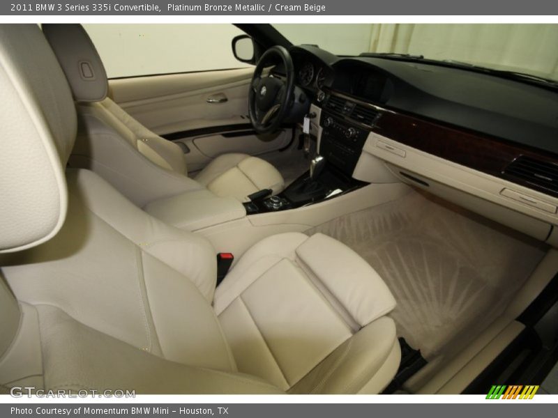 Platinum Bronze Metallic / Cream Beige 2011 BMW 3 Series 335i Convertible
