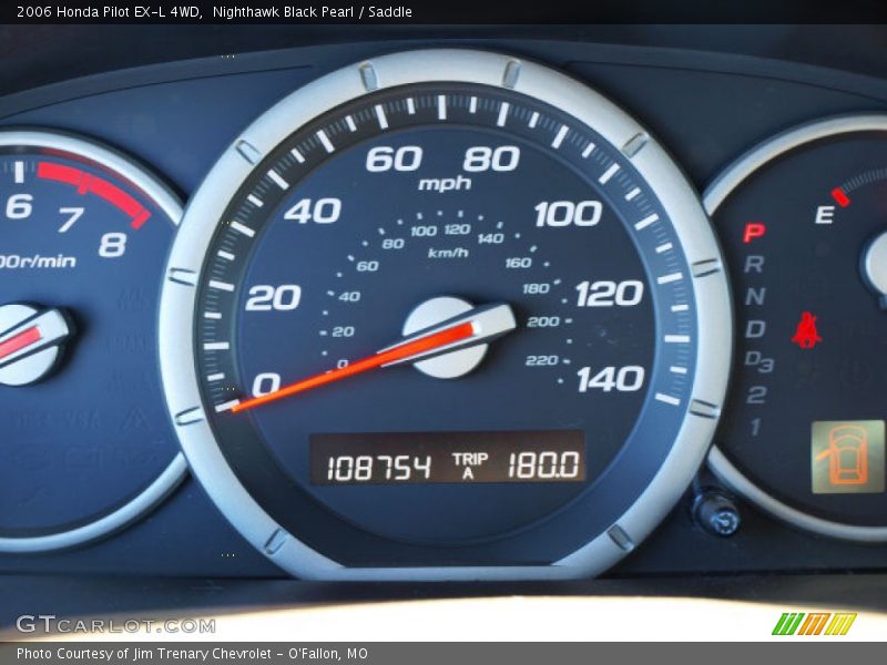 Nighthawk Black Pearl / Saddle 2006 Honda Pilot EX-L 4WD