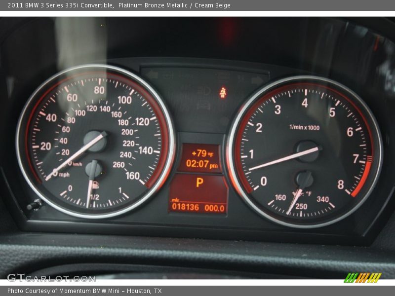 Platinum Bronze Metallic / Cream Beige 2011 BMW 3 Series 335i Convertible