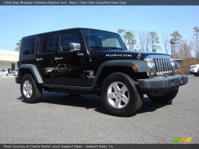 Black / Dark Slate Gray/Med Slate Gray 2008 Jeep Wrangler Unlimited Rubicon 4x4