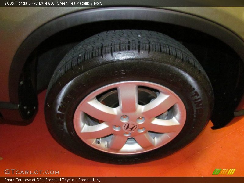 Green Tea Metallic / Ivory 2009 Honda CR-V EX 4WD