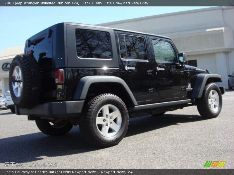 Black / Dark Slate Gray/Med Slate Gray 2008 Jeep Wrangler Unlimited Rubicon 4x4