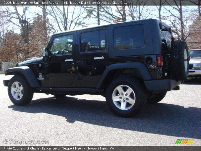 Black / Dark Slate Gray/Med Slate Gray 2008 Jeep Wrangler Unlimited Rubicon 4x4