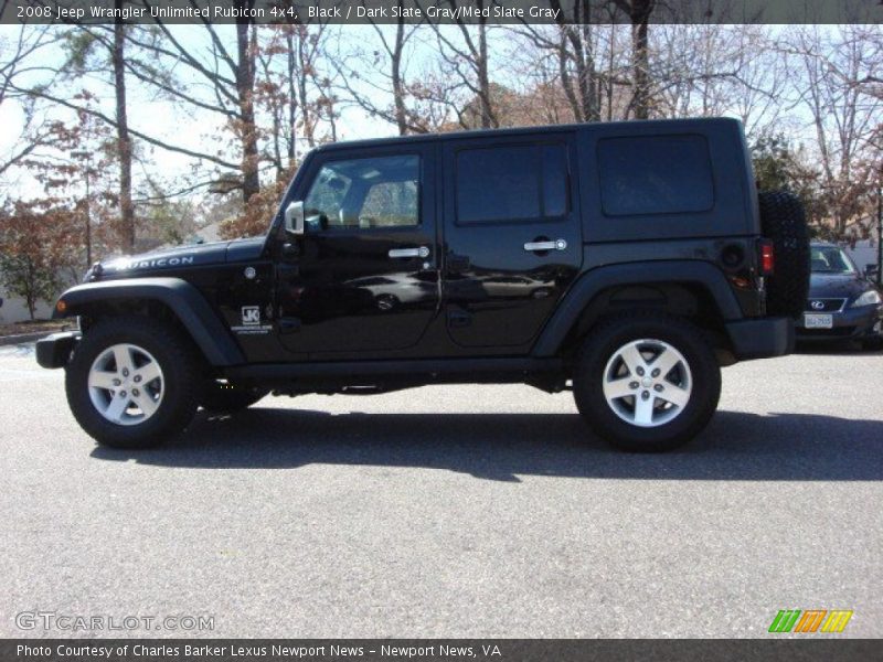 Black / Dark Slate Gray/Med Slate Gray 2008 Jeep Wrangler Unlimited Rubicon 4x4