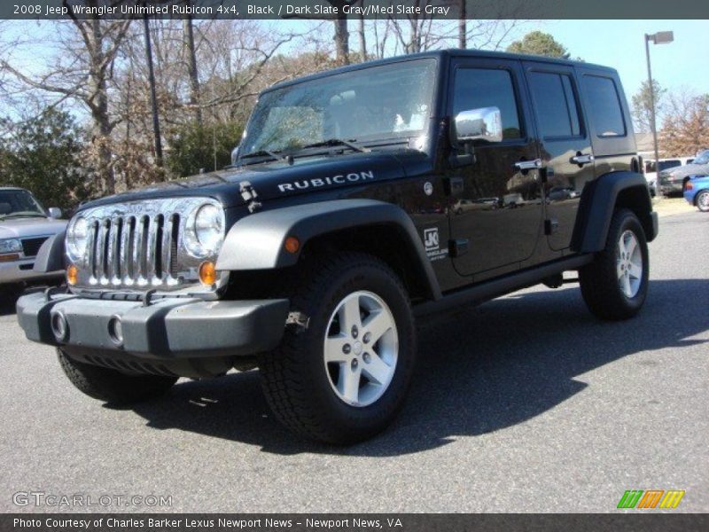 Black / Dark Slate Gray/Med Slate Gray 2008 Jeep Wrangler Unlimited Rubicon 4x4