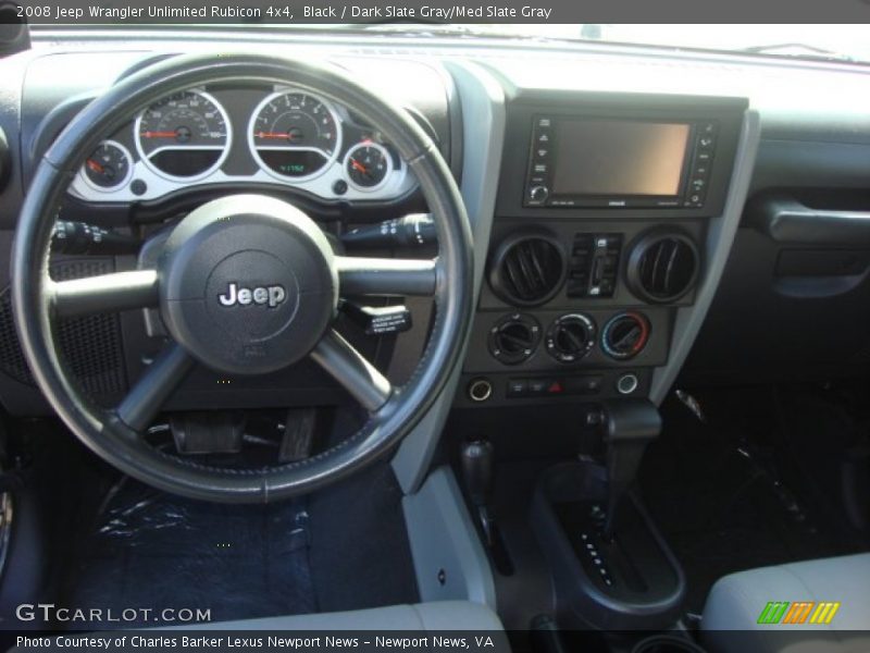 Black / Dark Slate Gray/Med Slate Gray 2008 Jeep Wrangler Unlimited Rubicon 4x4